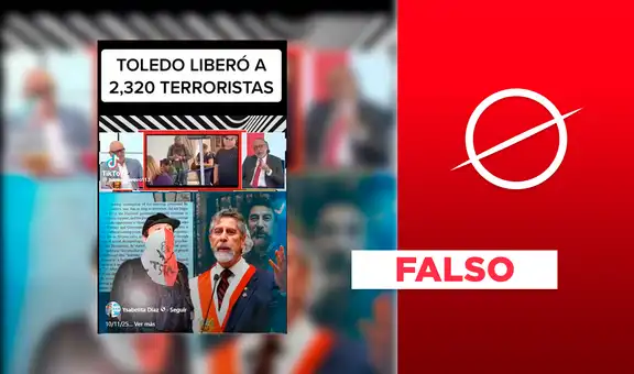 Alejandro Toledo no liberó a 2.320 terroristas durante su gobierno: se excarceló a 95 personas que estaban en prisión por error judicial