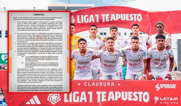 Ayacucho FC denuncia maltratos de la FPF previo a la última fecha del Clausura que definie el descenso: "Fueron incisivos en perjudicarnos"