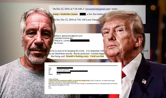 Los polémicos mails que exponen el rostro de Trump ante los ojos de Epstein: “Está al borde de la locura”