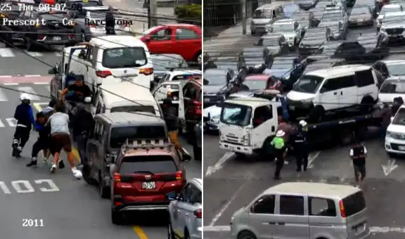 Ocho fiscalizadores de la ATU resultan heridos tras ataque de colectiveros por multa millonaria en San Borja