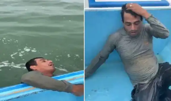 Operativo de la Infantería de Marina logra rescatar con éxito a pescador en Boca de Puerto Pizarro, Tumbes