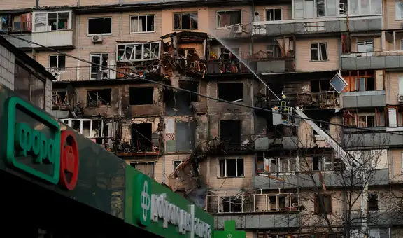 Seis muertos y decenas de heridos tras un ataque masivo de Rusia con drones y misiles en territorio ucraniano