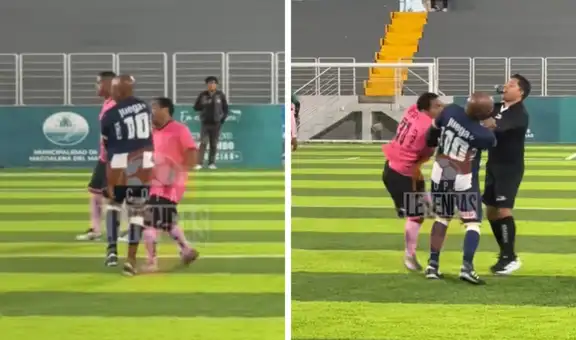 Waldir Sáenz se va a los puñetes con exjugador de Sport Boys en Copa Leyendas: 'Cachito' Ramírez tuvo que separarlos