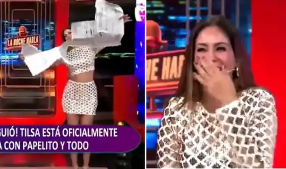 Tilsa Lozano destruye el acta de divorcio y celebra su libertad con mucha emoción: ''Voy a llorar de felicidad''