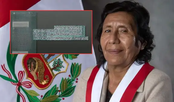 Congreso: revelan chats que probarían que Lucinda Vásquez vendió pruebas de nombramiento docente del 2021
