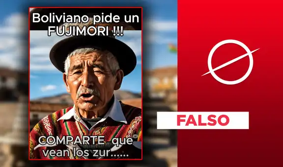 Este video no muestra a adulto mayor de Bolivia que habla a favor de Fujimori: fue hecho con IA