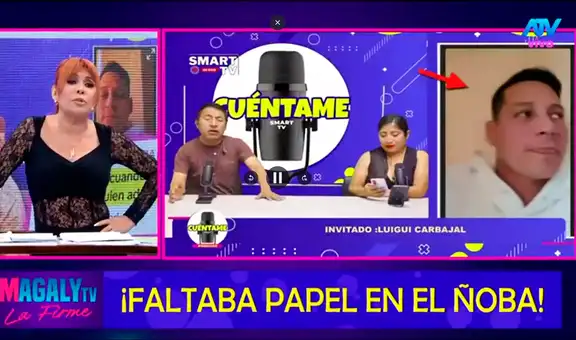 Magaly Medina muestra miradas y guiños que delatarían que Luigui Carbajal no habría estado solo en hotel de Lince
