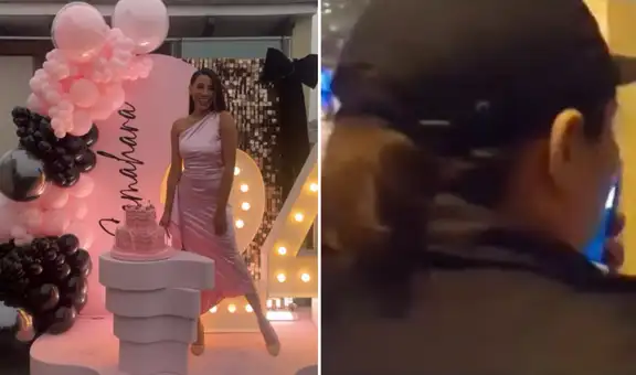 Samahara Lobatón festeja su cumpleaños hasta horas de la noche, pero Serenazgo llega a su condominio