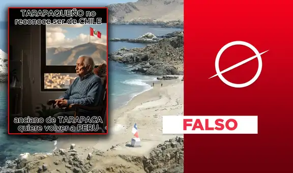 Este video no muestra a chileno que pide volver al Perú por sentirse peruano en Tarapacá: fue hecho con IA