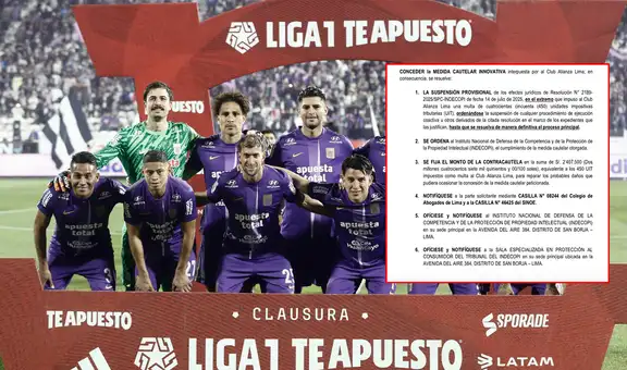 Poder Judicial suspende provisionalmente multa de 2.4 millones de soles a Alianza Lima por apagón en la final del 2023 ante Universitario en Matute