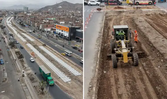 Así avanza la primera etapa del nuevo corredor vial del Metropolitano en Vía Expresa Norte: obra llega al 30%