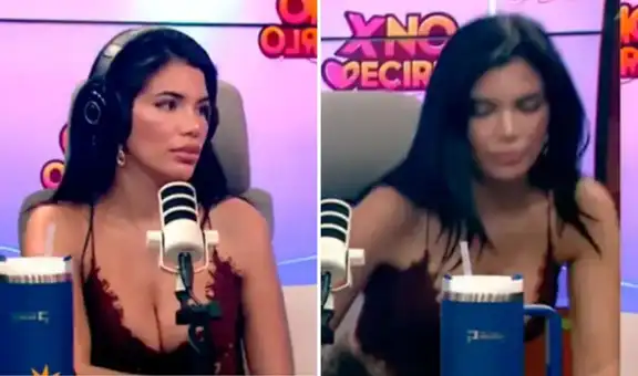 Samantha Batallanos abandona el podcast de Israel Dreyfus ante la presencia de 'Moca': ''Solo están conversando con ella''