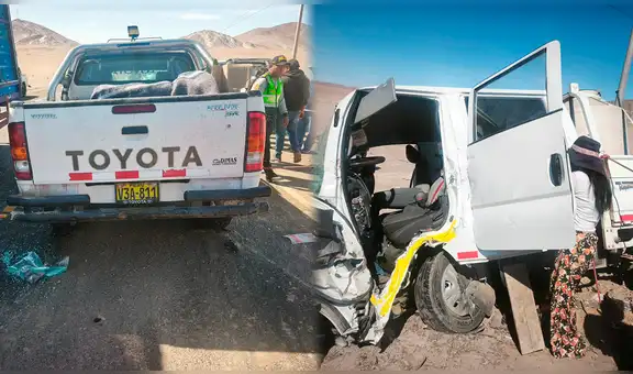 Arequipa: triple choque en la Panamericana Sur deja siete heridos