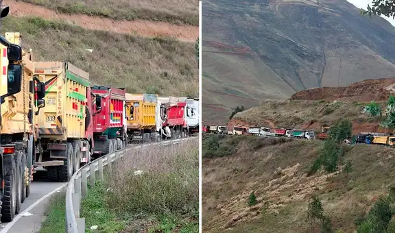 Transportistas de mineral bloquearon vía hacia la sierra de La Libertad en protesta por ampliación del REINFO