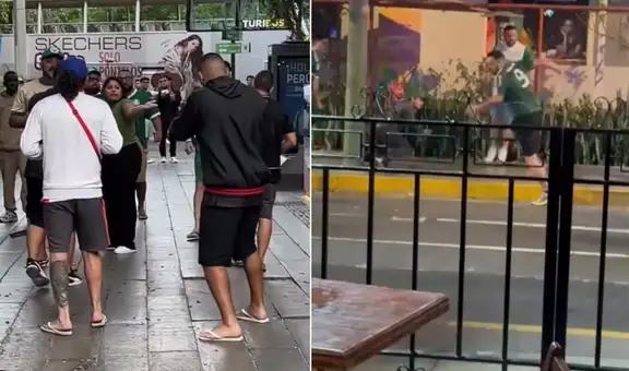 Hinchas de Flamengo y Palmeiras generan disturbios en Miraflores a pocos días de la final de la Copa Libertadores