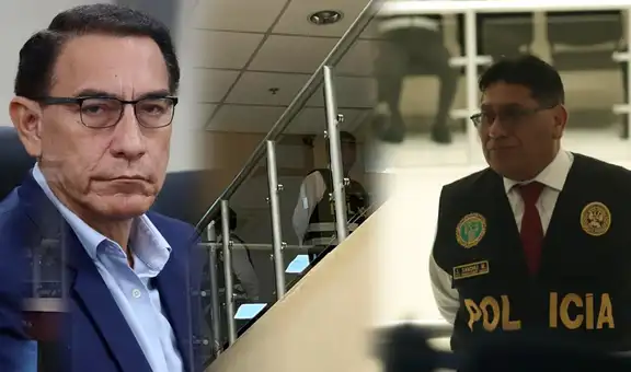Martín Vizcarra: policías resguardan sala judicial donde se lee sentencia contra el expresidente