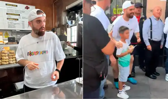 Ibai Llanos llegó al Perú: probó pan con chicharrón y subió a un cerro de Lima para conocer a un streamer local