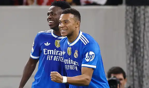 Con póker de Kylian Mbappé, Real Madrid logró un sufrido triunfo 4-3 ante Olympiacos por la Champions League