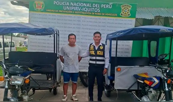 Cae 'Macano' con dos mototaxis robados en Iquitos: vehículos estaban escondidos en su vivienda