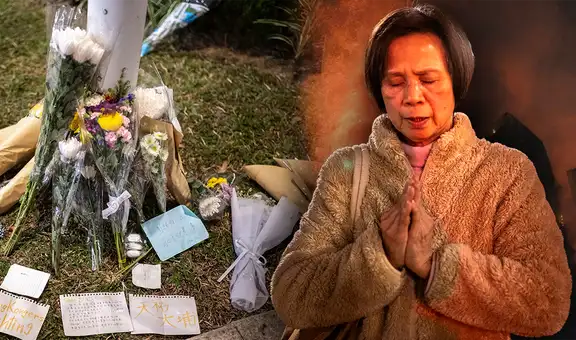 Devastador incendio en Hong Kong suma 128 muertos y más de 200 personas siguen desaparecidas