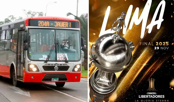 Final de la Copa Libertadores 2025: cómo llegar al Estadio Monumental con el Corredor Rojo, según la ATU