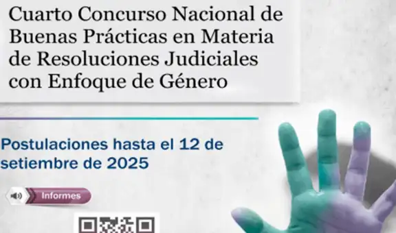 Se oficializa 4to Concurso de Buenas Prácticas en materia de Resoluciones Judiciales con Enfoque de Género