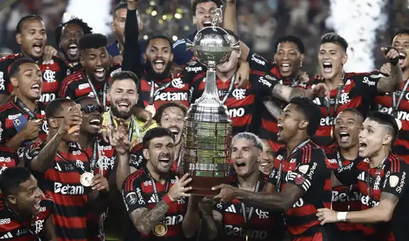 Flamengo se coronó tetracampeón de la Copa Libertadores luego de derrotar al Palmeiras en el estadio Monumental