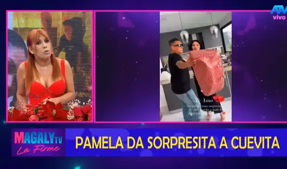 Pamela Franco sorprende con lujoso bolso de S/20.000 para Christian Cueva, pero Magaly Medina la expone: “Dudo que sea original”