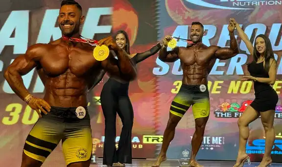 Sebastián Lizarzaburu, el ‘Hombre roca’, se corona campeón en importante competencia de fisicoculturismo en Perú: "Estuvimos brutales"