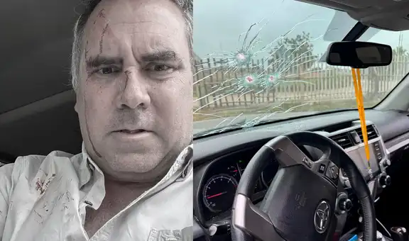 Atacan a balazos Rafael Belaúnde, candidato presidencial de Libertad Popular, en su camioneta en Cerro Azul