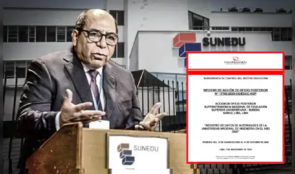 Contraloría concluye que Sunedu cometió irregularidades al no reconocer al rector interino de la UNI
