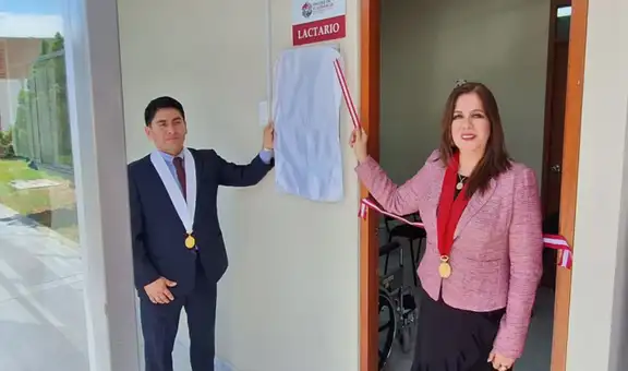 Presidenta de la Corte inaugura lactario y tópico en la Unidad de Flagrancia de Trujillo