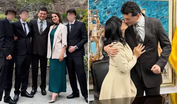 Suheyn Cipriani conmueve al mostrar el matrimonio de su papá en emotiva celebración junto a sus hermanos: "Qué día tan feliz"