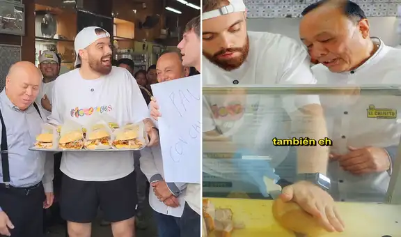 Ibai Llanos preparó él mismo pan con chicharrón en 'El Chinito' y los regaló a sus seguidores: "El campeón del mundo"