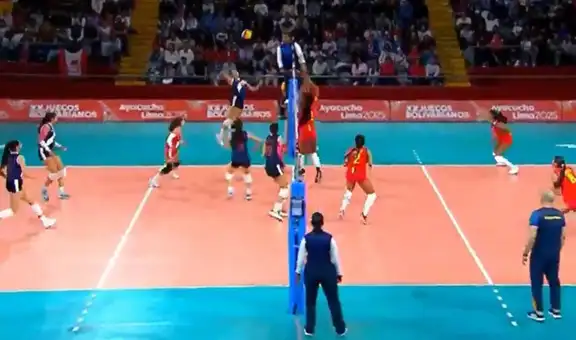 Perú vs Colombia EN VIVO por vóley femenino hoy en los Juegos Bolivarianos 2025: segundo set del partido