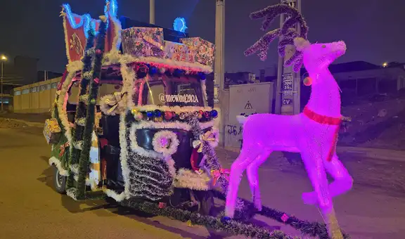 Moto Noel: el mototaxi navideño que llena de espíritu y alegría a Villa El Salvador