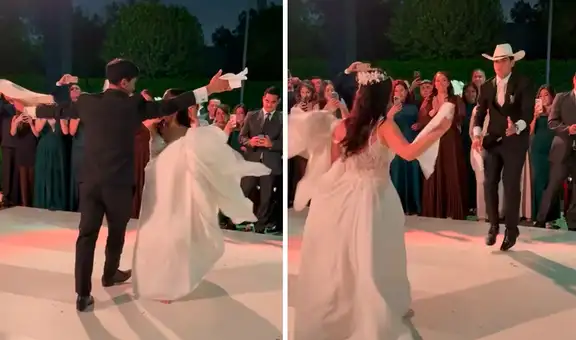 'Tunche' Rivera no solo brilla en Universitario: delantero sorprendió con sus dotes en la marinera durante su boda