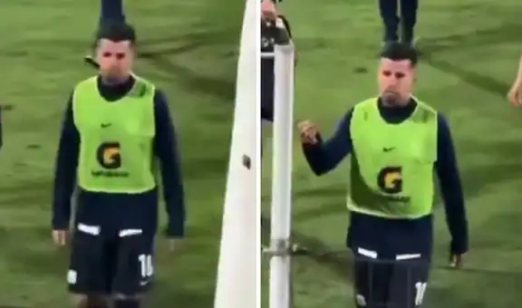 Pablo Ceppelini realiza gestos polémicos hacia hinchas de Alianza Lima tras caer derrotado frente a Sporting Cristal