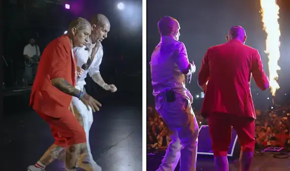 Emanuel Noir, de Ke Personajes, protagoniza divertido momento con su imitador de ‘Yo Soy’ en el Vibra Perú 2025