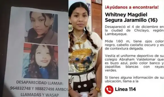 Buscan a menor de 16 años desaparecida: fue vista por última vez cuando se dirigía a su colegio en Chiclayo