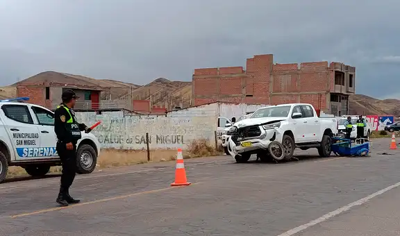 Juliaca: camioneta que habría intentado darse a la fuga atropella y mata a triciclista