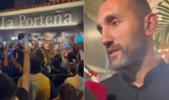 Hernán Barcos se despide entre ovaciones de miles de hinchas de Alianza Lima en su restaurante en Lima