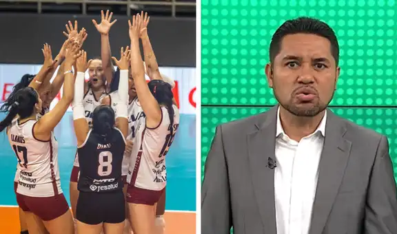 Fernando Egúsquiza lanza despectivo comentario contra jugadoras de Olva Latino en transmisión de Liga Peruana de Vóley: "Son medio h****"