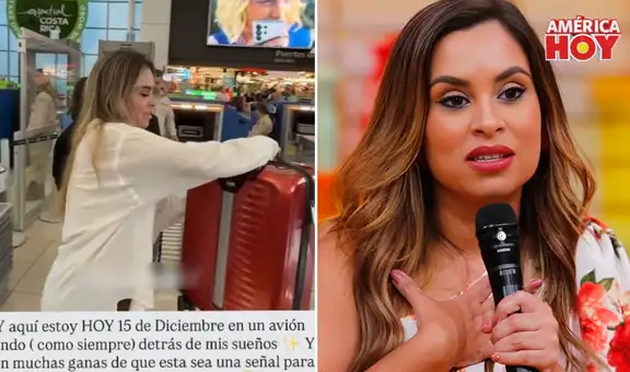 Ethel Pozo se va del país tras ausentarse de ‘América hoy’: "(Como siempre) detrás de mis sueños"