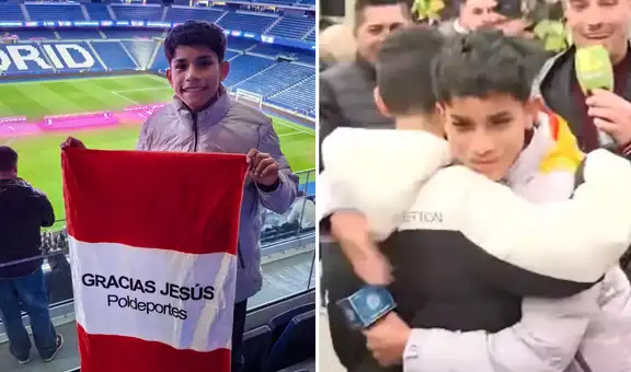 Niño venezolano se emociona al encontrar a ‘Pol Deportes’ en España y lo abraza: "Me inspira mucho"