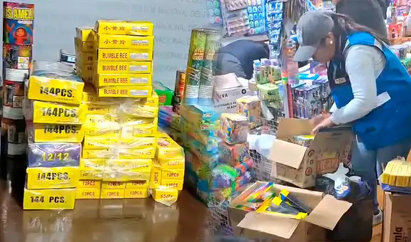 Incautan pirotécnicos valorizados en S/ 80 mil durante operativo policial en Cusco