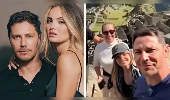 ‘Cachaza’ se luce en Cusco acompañada por los padres de su prometido, André Bankoff