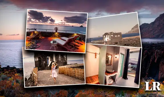 El hotel más pequeño del mundo tiene 5 habitaciones y está construido sobre una lengua de roca volcánica