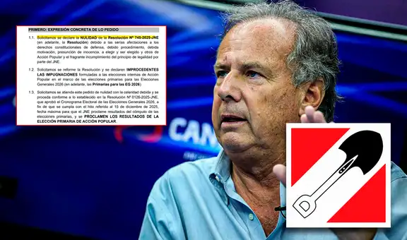 Acción Popular juega su última carta y pide al JNE anular resolución que lo saca de las elecciones 2026