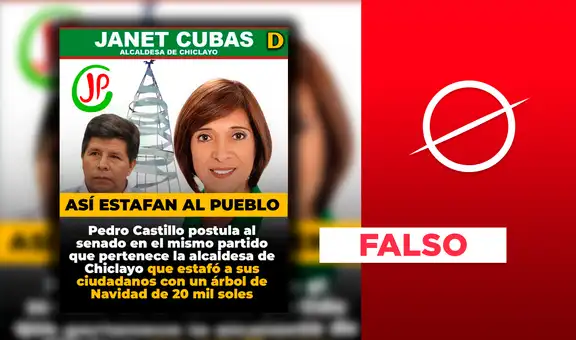 Es falso que Pedro Castillo postulara al Senado por el partido Juntos por el Perú